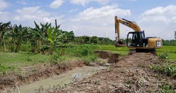 Progres 100%, Satgas TMMD 110 Bojonegoro Tuntaskan Normalisasi Sungai